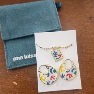 Elsa Collage Pendant and Earring set